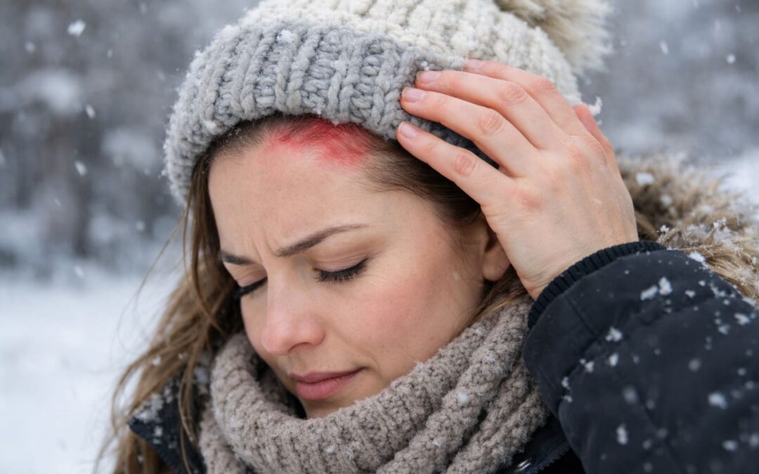 Cuero cabelludo sensible en invierno